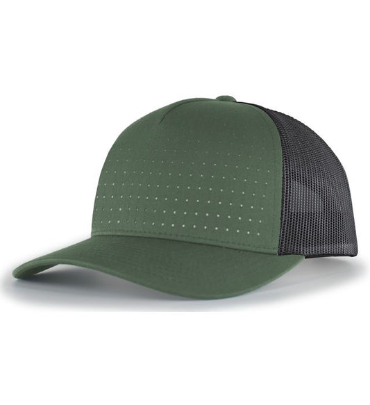 Perforated 5-Panel Trucker Snapback Cap