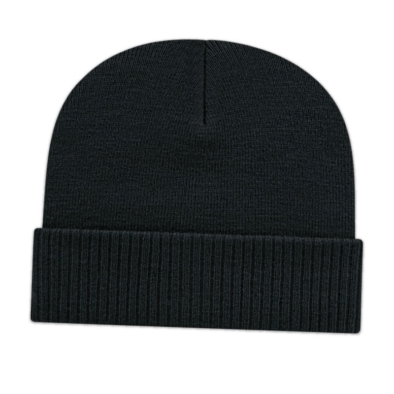 Tuque en tricot avec revers côtelé
