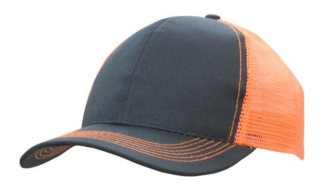 Casquette respirante en maille sergée avec dos en poly