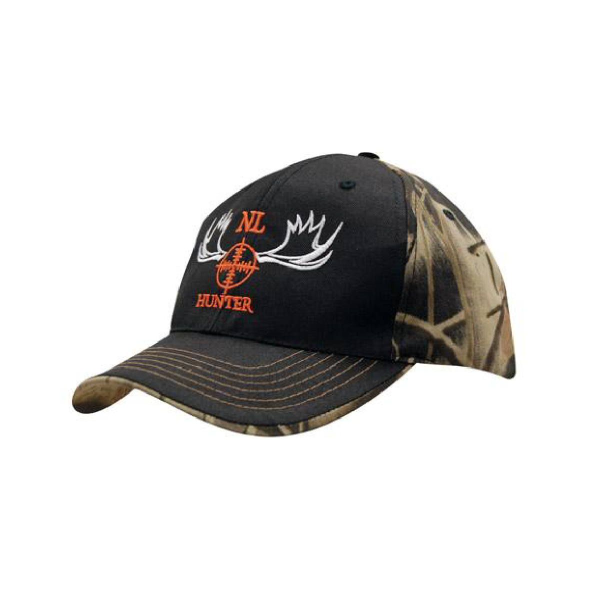 Casquette camouflage à imprimé feuilles