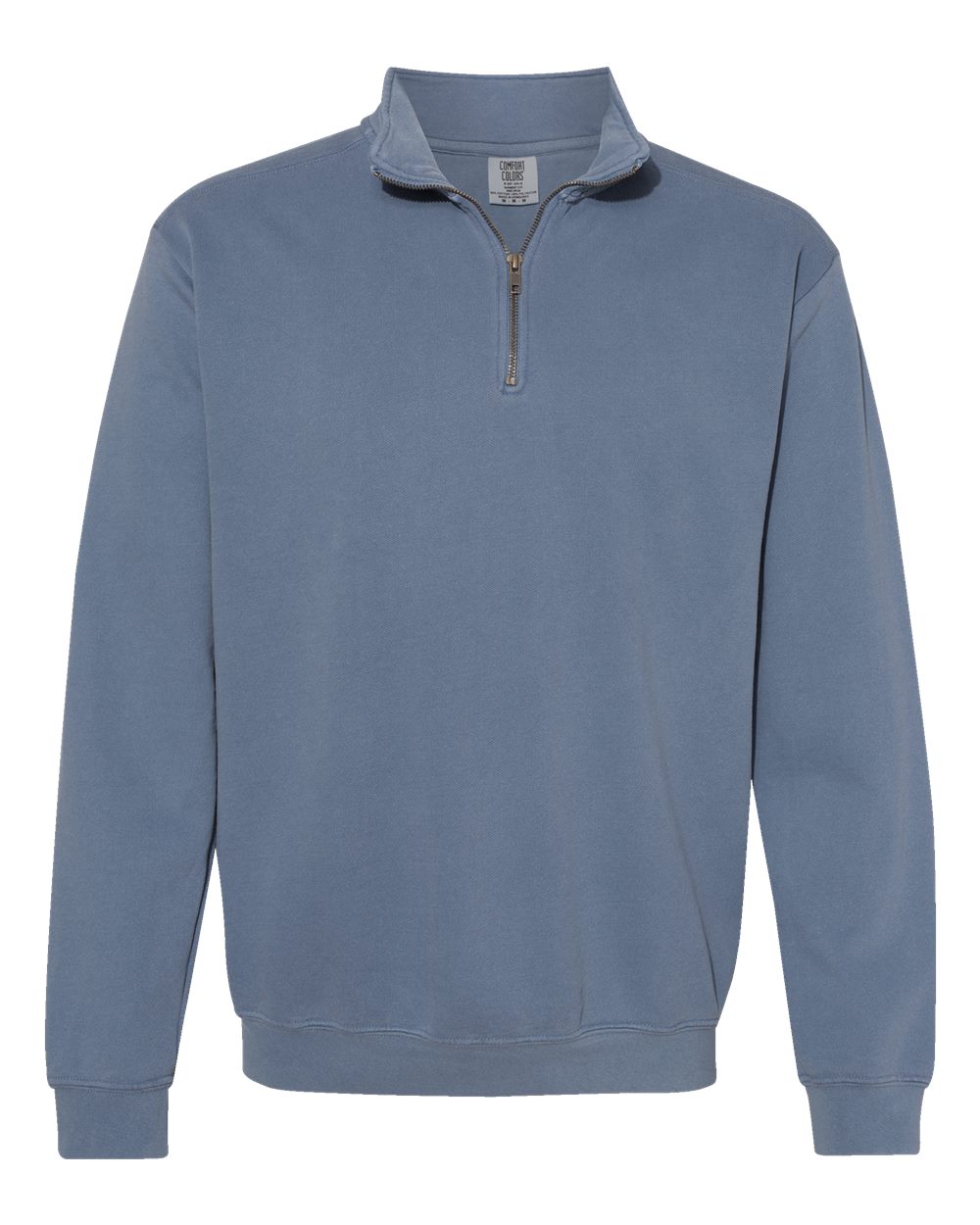 Sweat-shirt zippé teint en pièce Comfort Colors