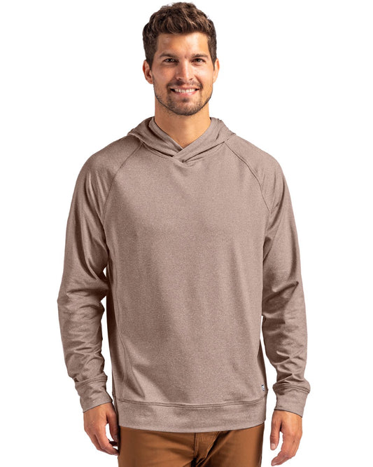 Adapt Recycled Soft Knit Stretch Mens Heathered Hooded Pullover