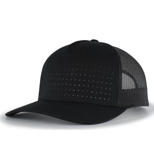 Casquette Snapback Trucker perforée à 5 panneaux
