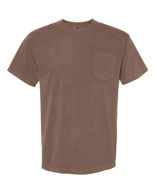 T-shirt à poche épais teint en pièce Comfort Colours