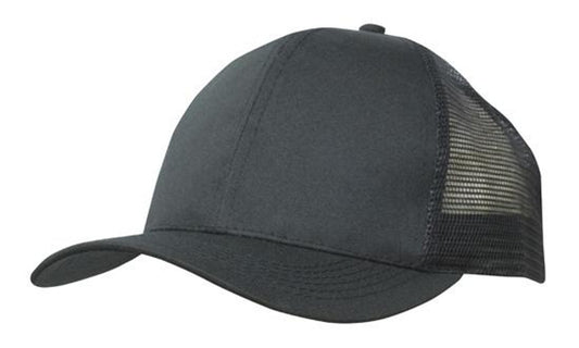 Casquette respirante en maille sergée avec dos en poly