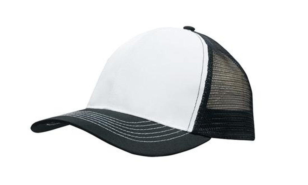 Casquette respirante en maille sergée avec dos en poly