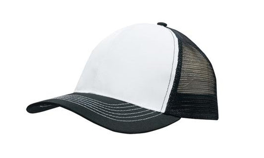 Casquette respirante en maille sergée avec dos en poly