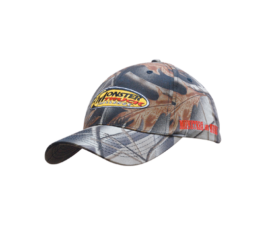 Casquette en sergé de coton camouflage à imprimé feuilles