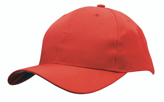 Casquette en sergé de polyester respirant avec drapeau canadien sous la visière