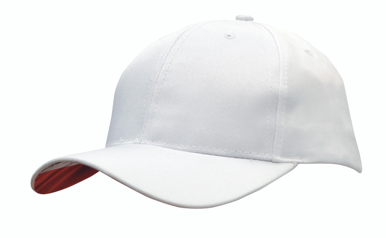 Casquette en sergé de polyester respirant avec drapeau canadien sous la visière