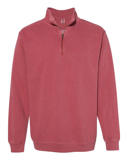 Sweat-shirt zippé teint en pièce Comfort Colors