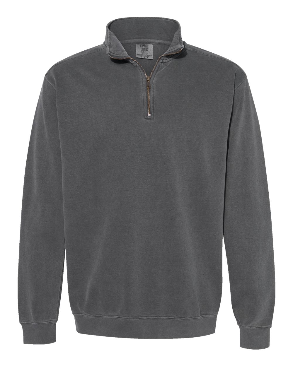 Sweat-shirt zippé teint en pièce Comfort Colors