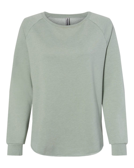 Sweat-shirt ras du cou délavé California Wave pour femme