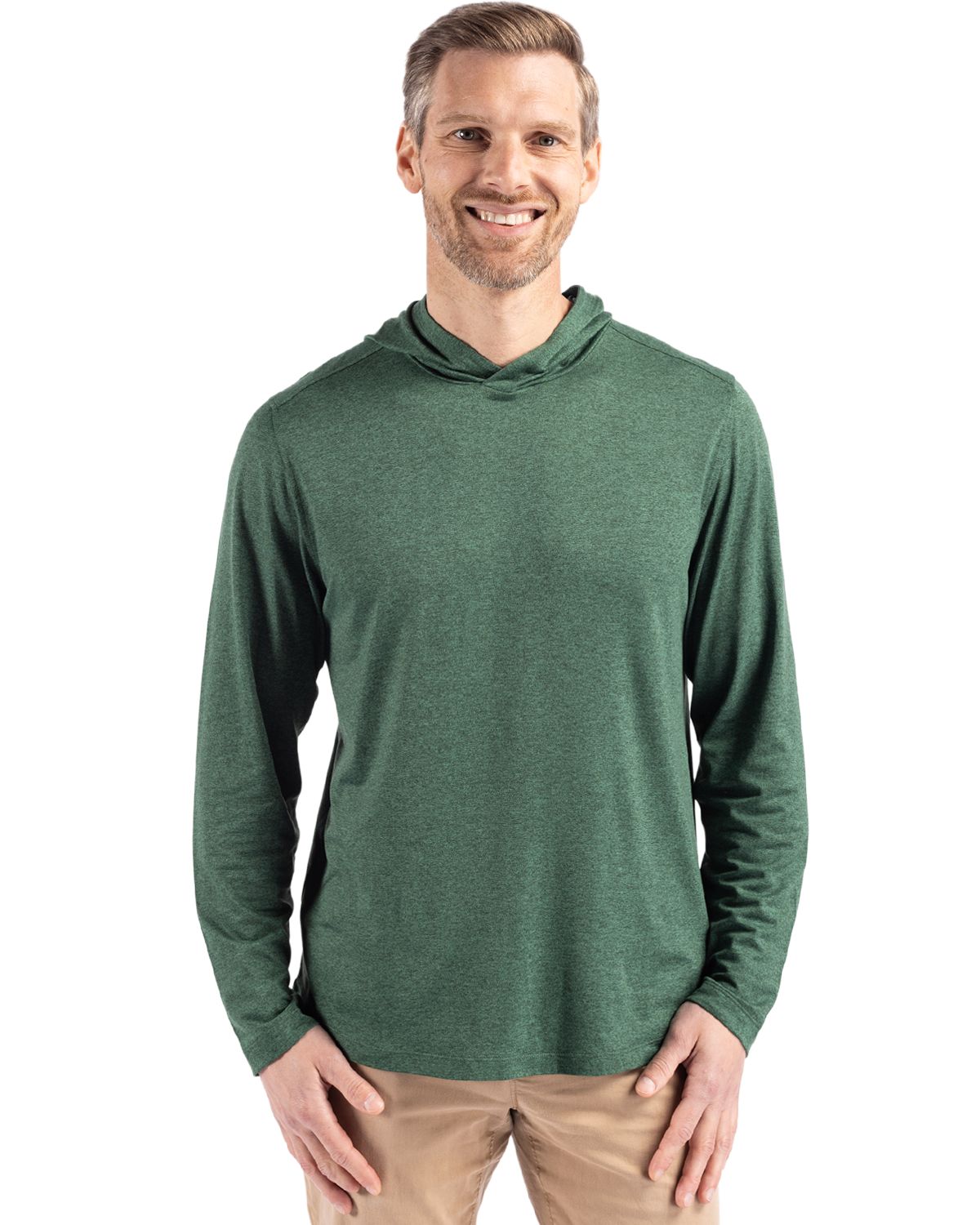 Coastline Recycled Double Peached Mens Hooded Pullover
