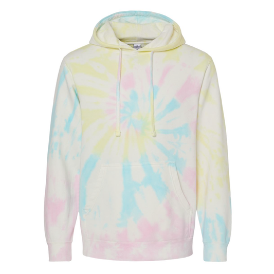 Sweat-shirt à capuche tie-dye poids moyen Independent Trading